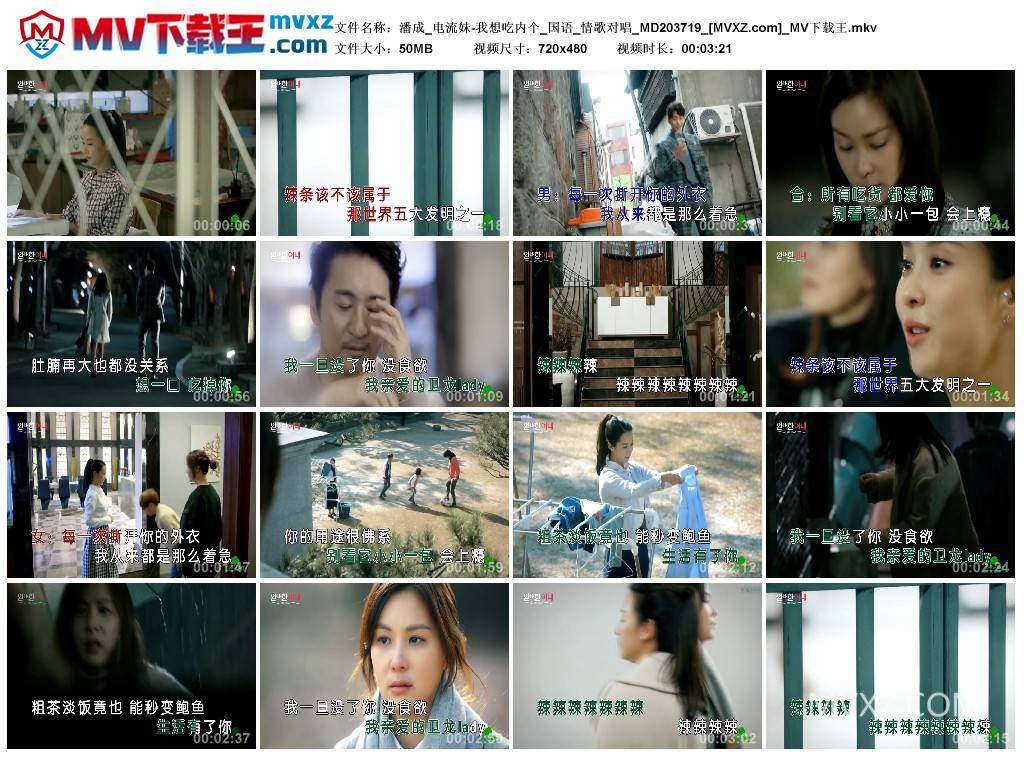 潘成_电流妹-我想吃内个_国语_情歌对唱_MD203719